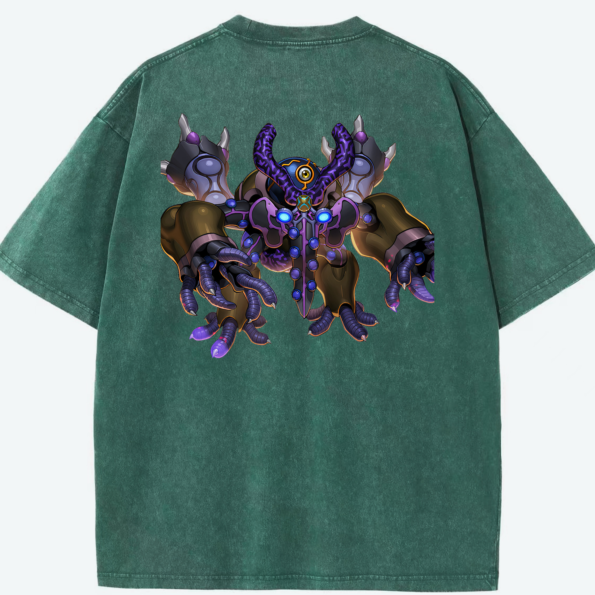 （画像用） 遊☆戯☆王 Yu-Gi-Oh! 綿100% ヴィンテージ風 半袖Tシャツ（背面プリント）